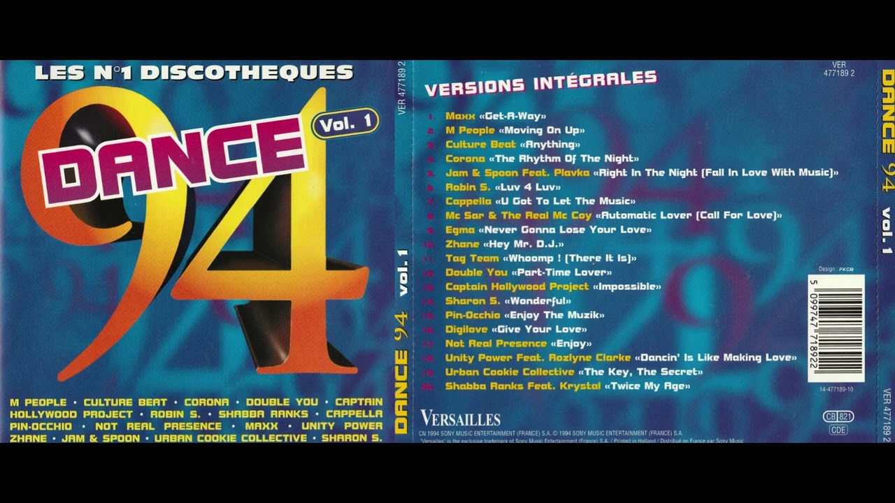 Dance 94 vol 1 💿✨Compilation compl&egrave;te ✨💿