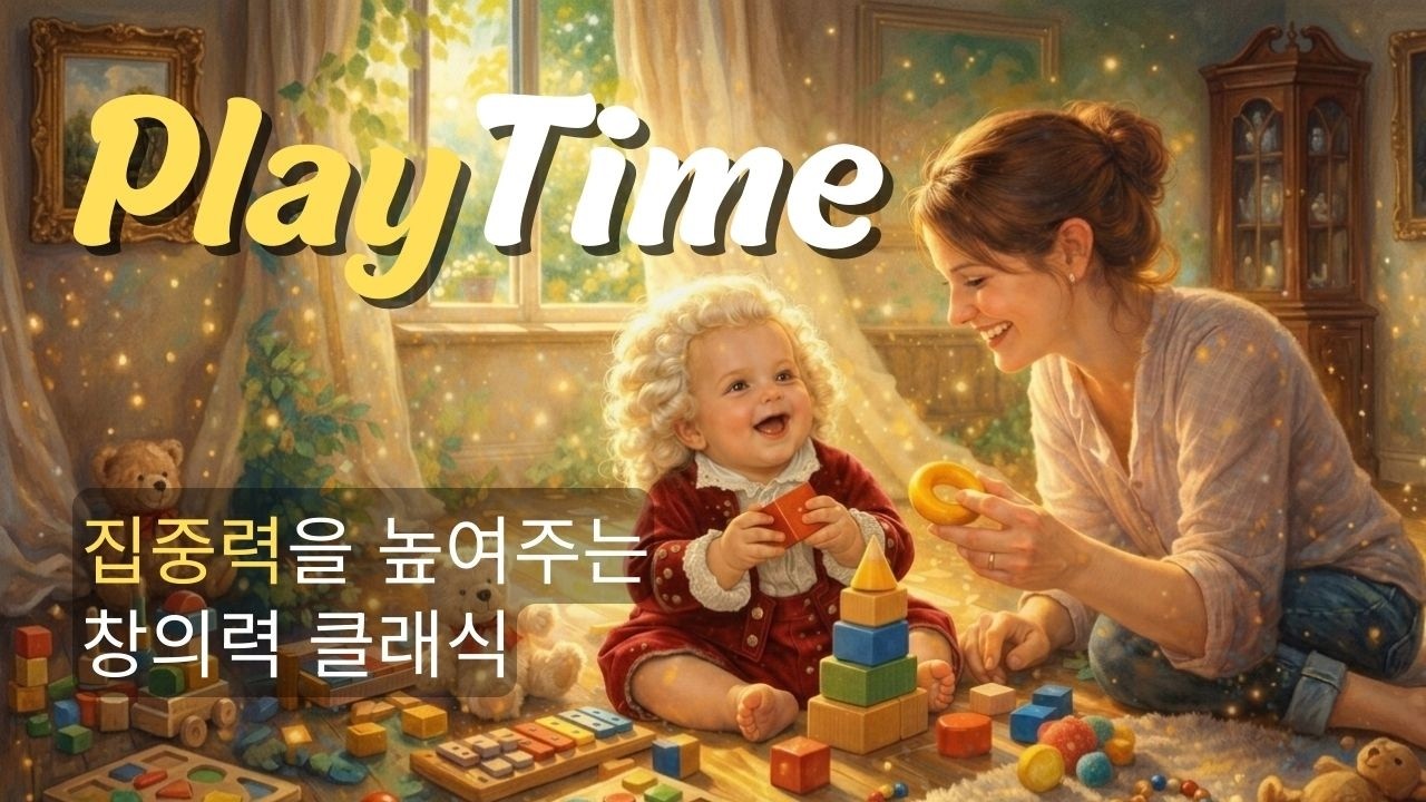 [80분 연속재생] 🌞아기 놀이시간 클래식 | 🧠두뇌 발달(EQ)을 위한 밝고 경쾌한 음악