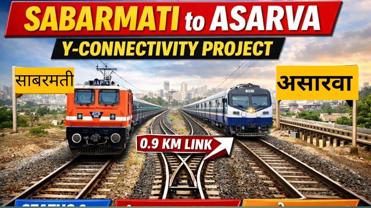 Sabarmati–Asarwa Y Type Rail Line | Latest Update | Kab Hoga Complete? #train #ahmedabad  