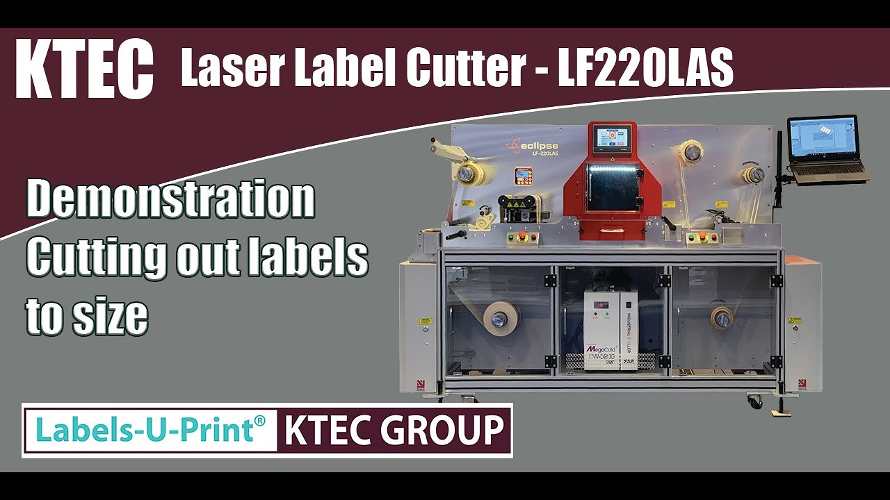Digital Label Print and laser cutter finisher- Eclipse LF220LAS - Labels-U-Print &reg; - KTEC GROUP UK