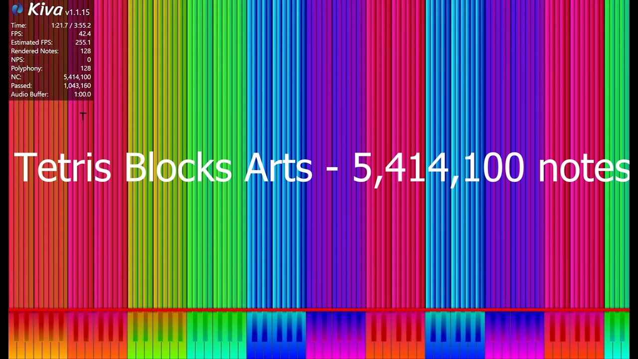 [Black MIDI] Tetris Blocks Arts