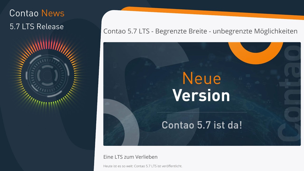 News zur Contao 5.7 LTS Version