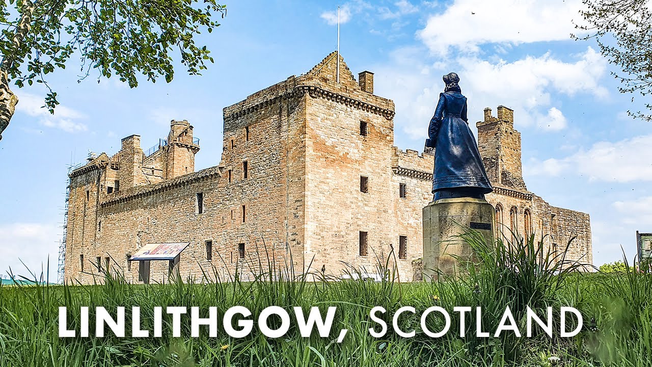 Linlithgow Walking Tour | Linlithgow Palace | SCOTLAND | 4K