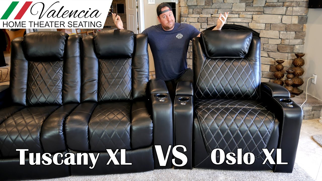 Best BIG and TALL Home Theater Seats!! Tuscany XL and Oslo XL from Valencia Theater Seating