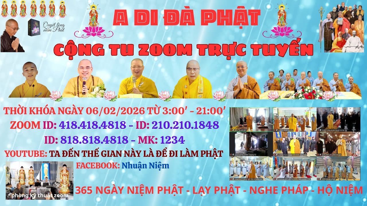 CỘNG TU ZOOM ID: 418.418.4818 NGÀY 06/02/2026