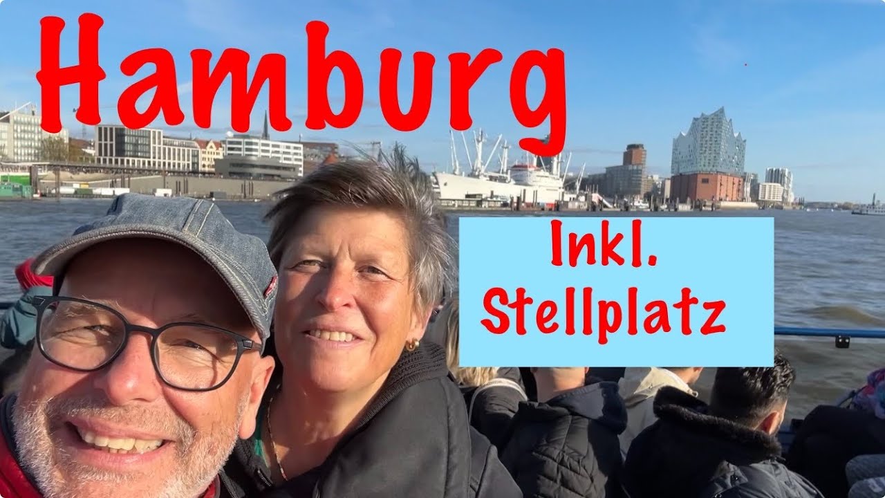 Hamburg 🇩🇪 mit dem Wohnmobil ✳️  Stellplatz an der Elbe,  Hafenfähre (November 2024)