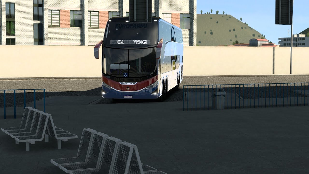 FINAL  DA VIAGEM   DE PONTE NOVA ( MG)  PARA ITABAIANA (SE) EURO TRUCK MOD BUS