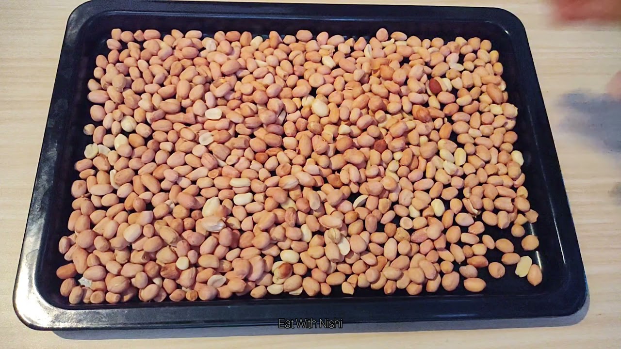 Roast peanuts in OTG . Roasted Peanuts in Oven @EatWithNishi