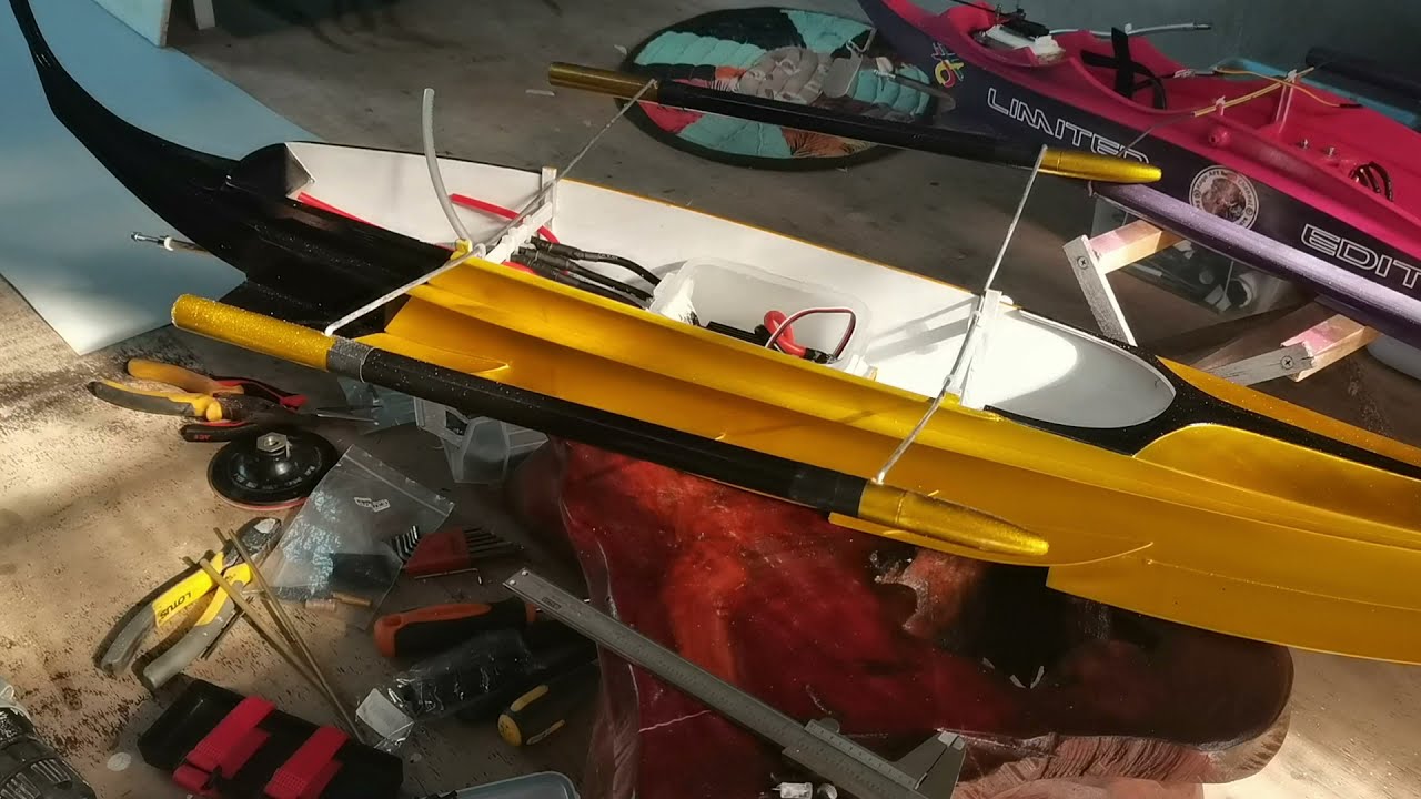 RC boat palikpikan of sir Eli of Calamba Laguna setup by Kuya Art