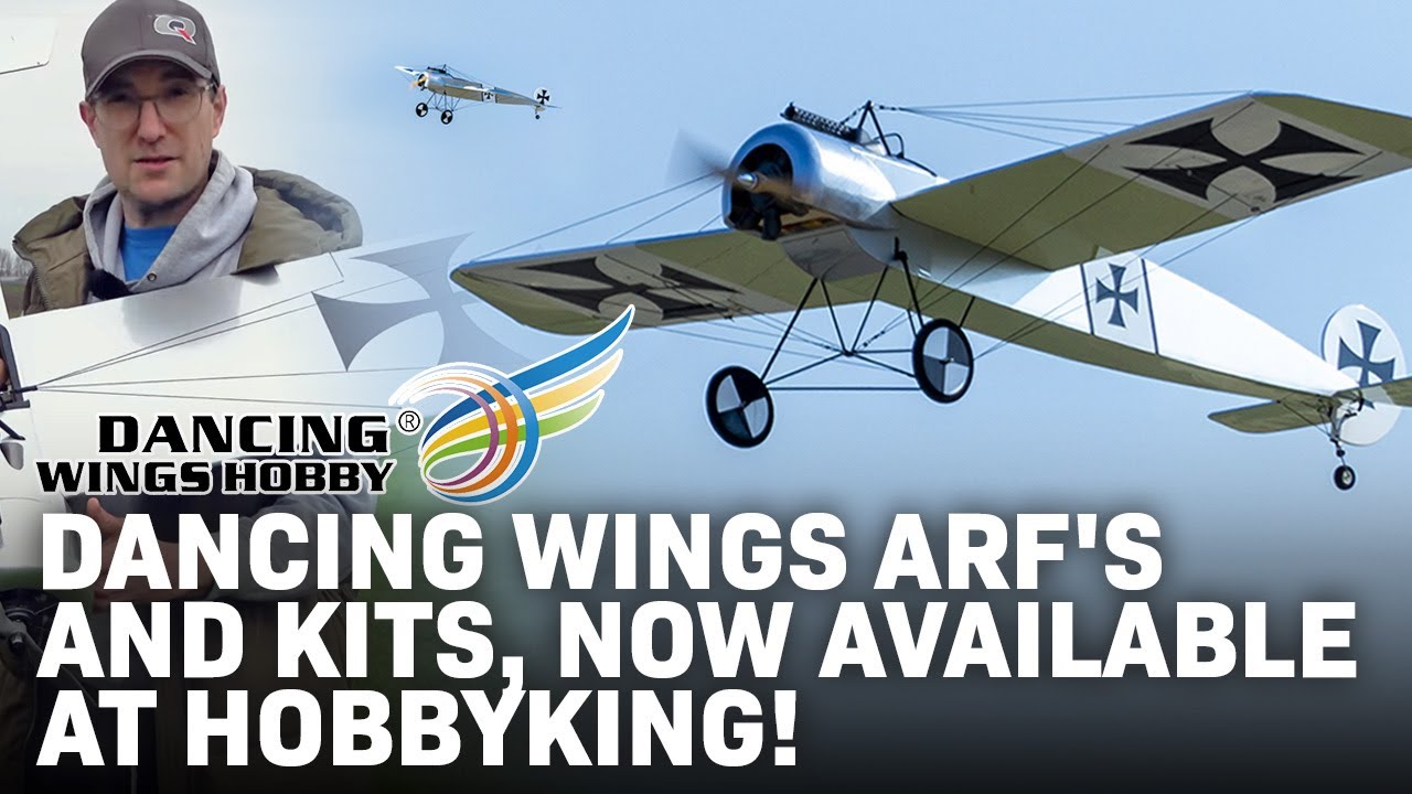 Dancing Wings ARF's and Kits @ Hobbbyking.com - Fokker Eindecker Flight Review