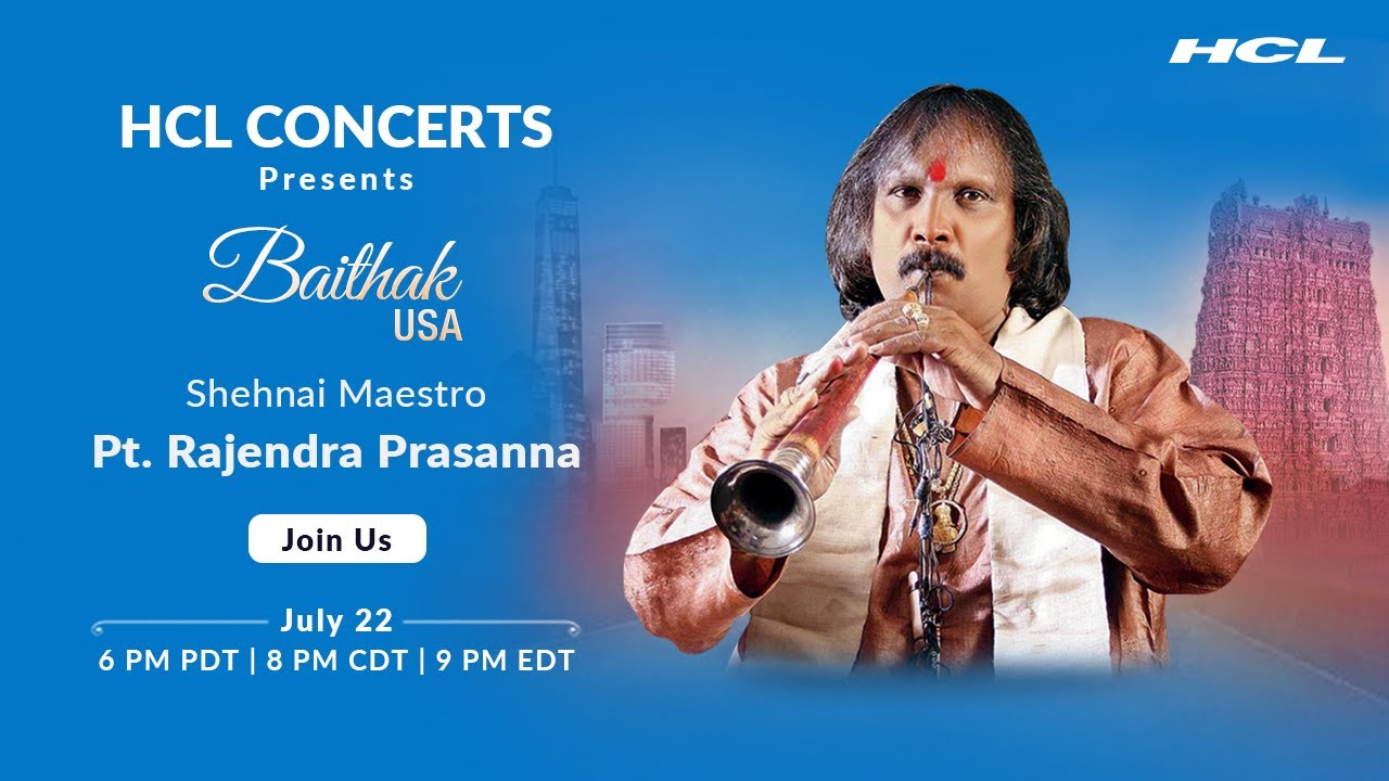 Pt. Rajendra Prasanna | HCL Concerts presents Baithak USA - Episode 10