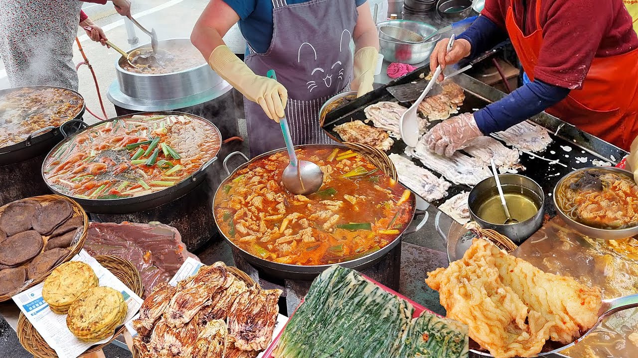 새벽부터 줄서는 해장에 끝내주는 수구레국밥부터 명절에 먹기 좋은 다양한 전과 퓨전 떡까지 맛난음식 BEST! / Korean food / street food