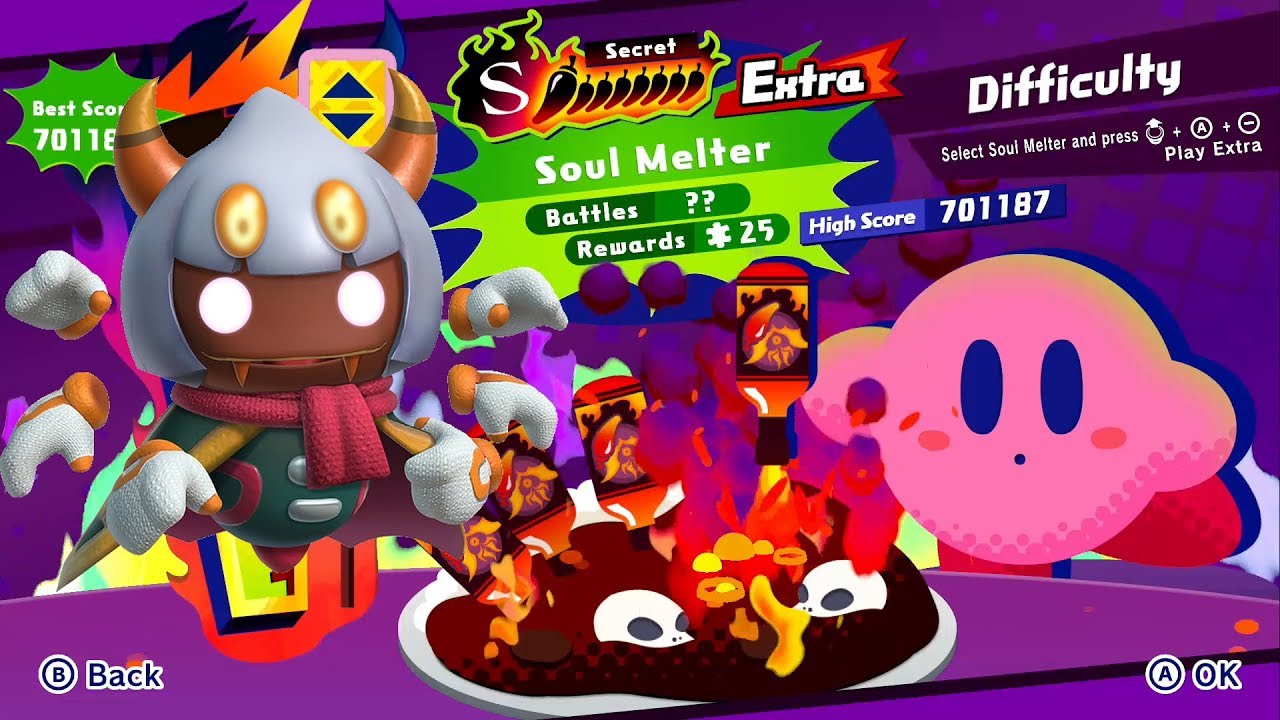 Kirby Star Allies Boss Rush: Solo Soul Melter EX w/ Taranza