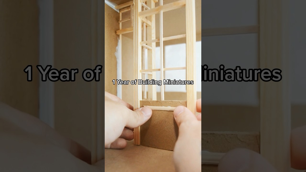 1 year of building miniatures ✨ #miniature #dollhouse #diy