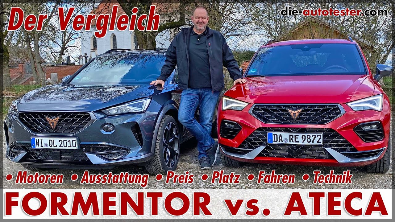 CUPRA ATECA vs. CUPRA FORMENTOR - Der Vergleich | Motor Platz Preis Fahren Test Review 2021 Deutsch