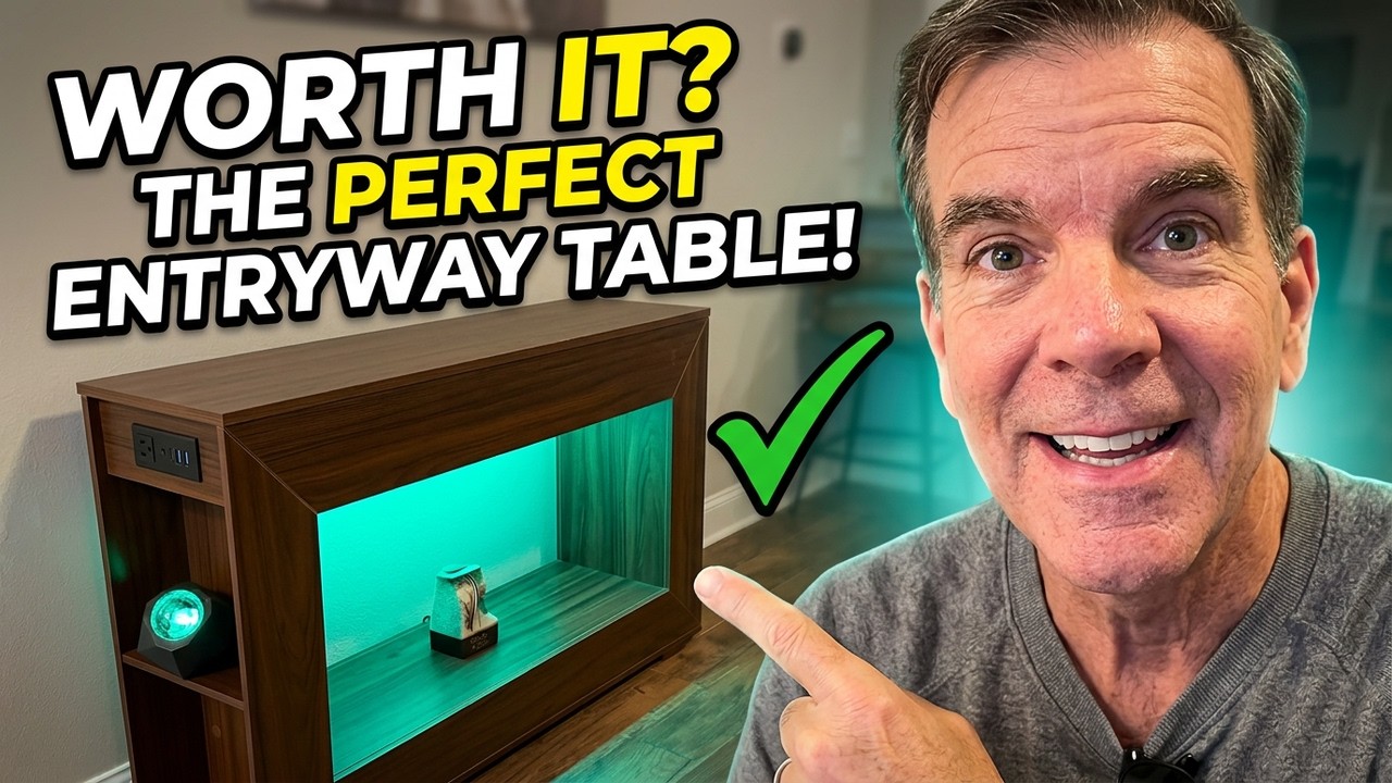 Ten funkcjonalny stolik do przedpokoju rozwiązuje prawdziwy problem