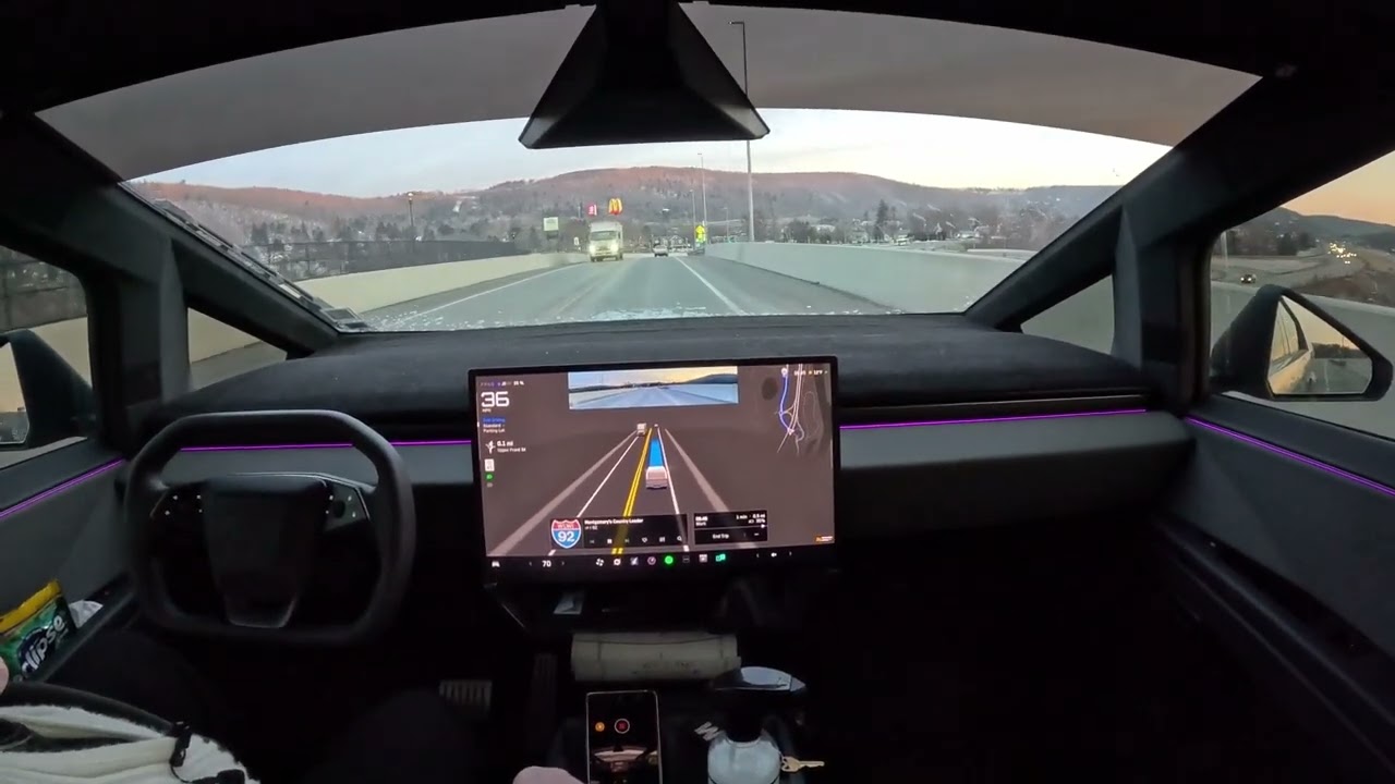 FSD 14.2.2.5 Watch till the end. Rare Occurrence of it backing into the driveway.