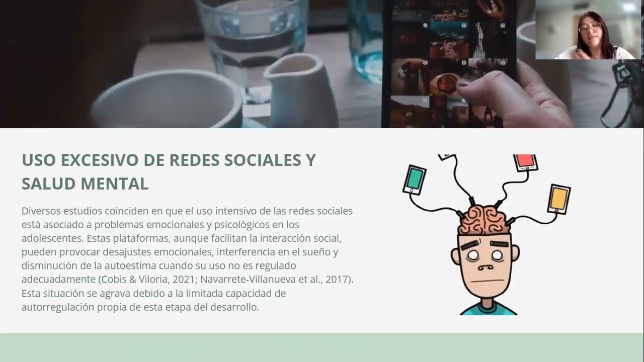 El impacto del uso excesivo de las redes sociales en la salud mental de los adolescentes.