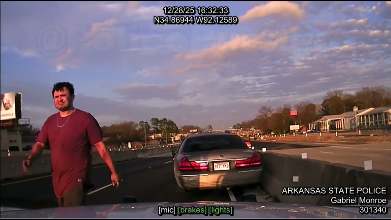 Arkansas State Police Trooper quickly goes from 140mph PURSUIT to MOTORIST ASSIST