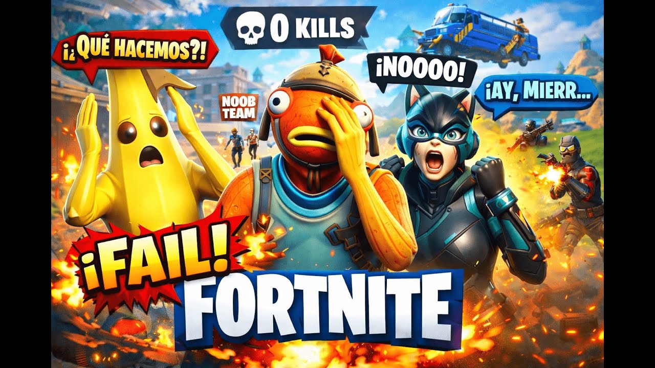 3 cerebros, 0 estrategia jugando Fortnite