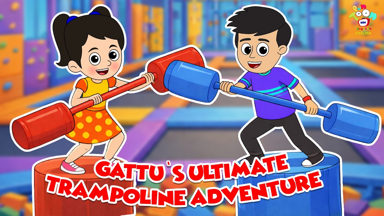 Gattu’s Ultimate Trampoline Adventure | English Moral Stories | English Animated | English Cartoon