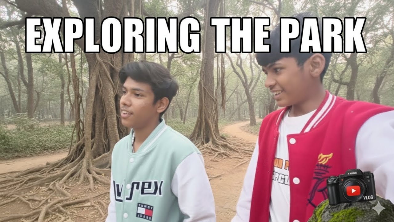 Exploring the park aur Tiger pas gaya