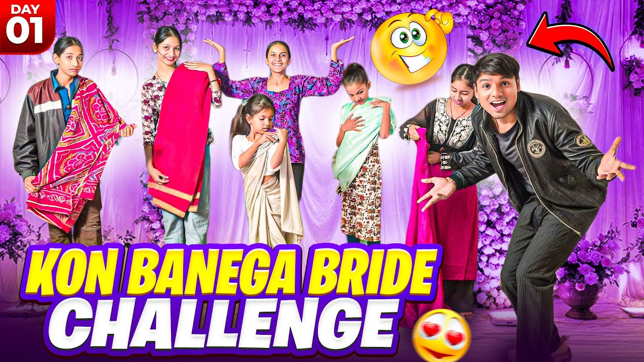 Kon Banega Bride Challenge💃 | Day 1 | Pati Or Patni Ki Ladai 