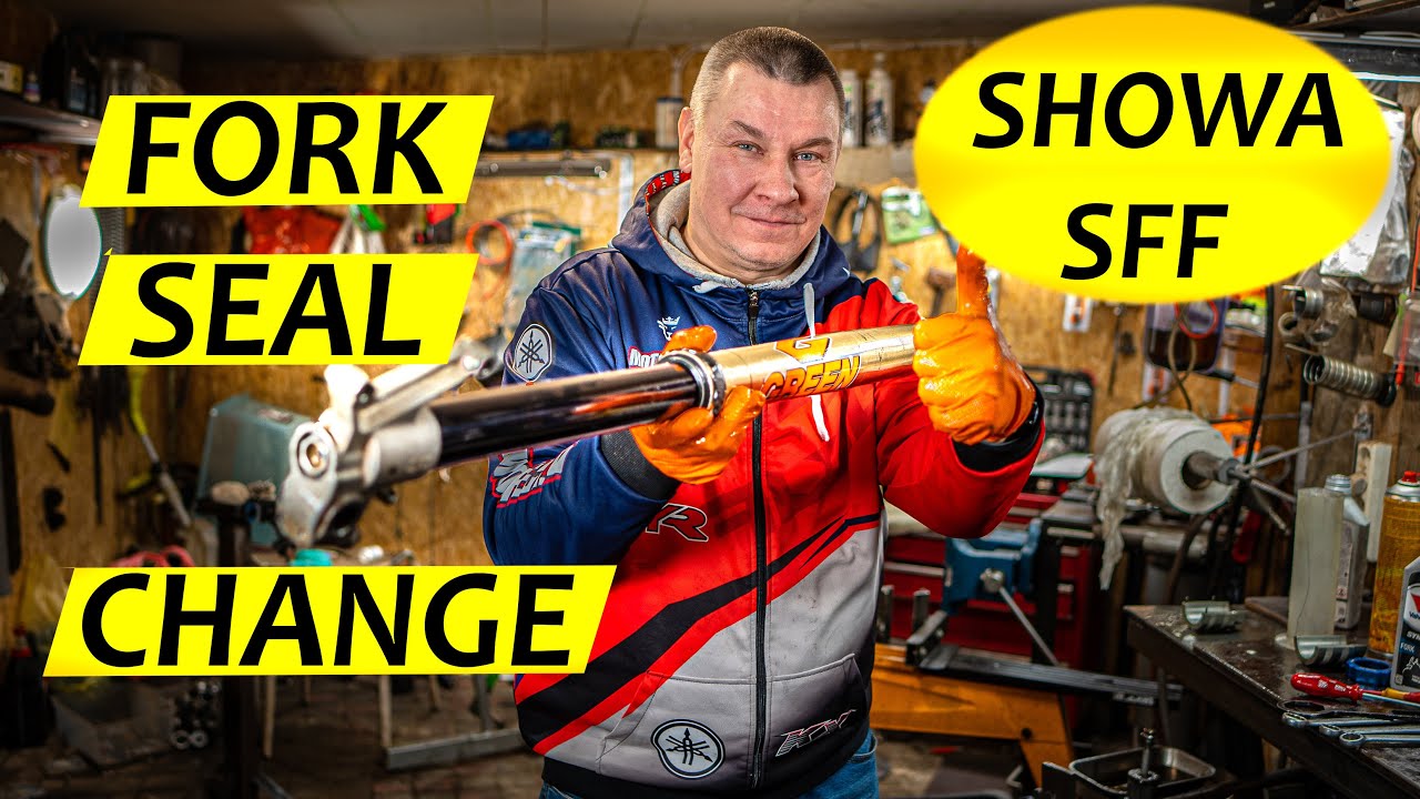 HOW TO CHANGE FORK OIL SEALS SHOWA SFF FORK. FORK REBUILD AND FULL SERVICE MAINTENANCE.