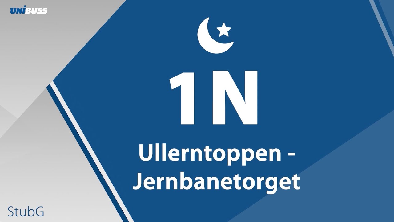 1N (Ullerntoppen - Jernbanetorget)