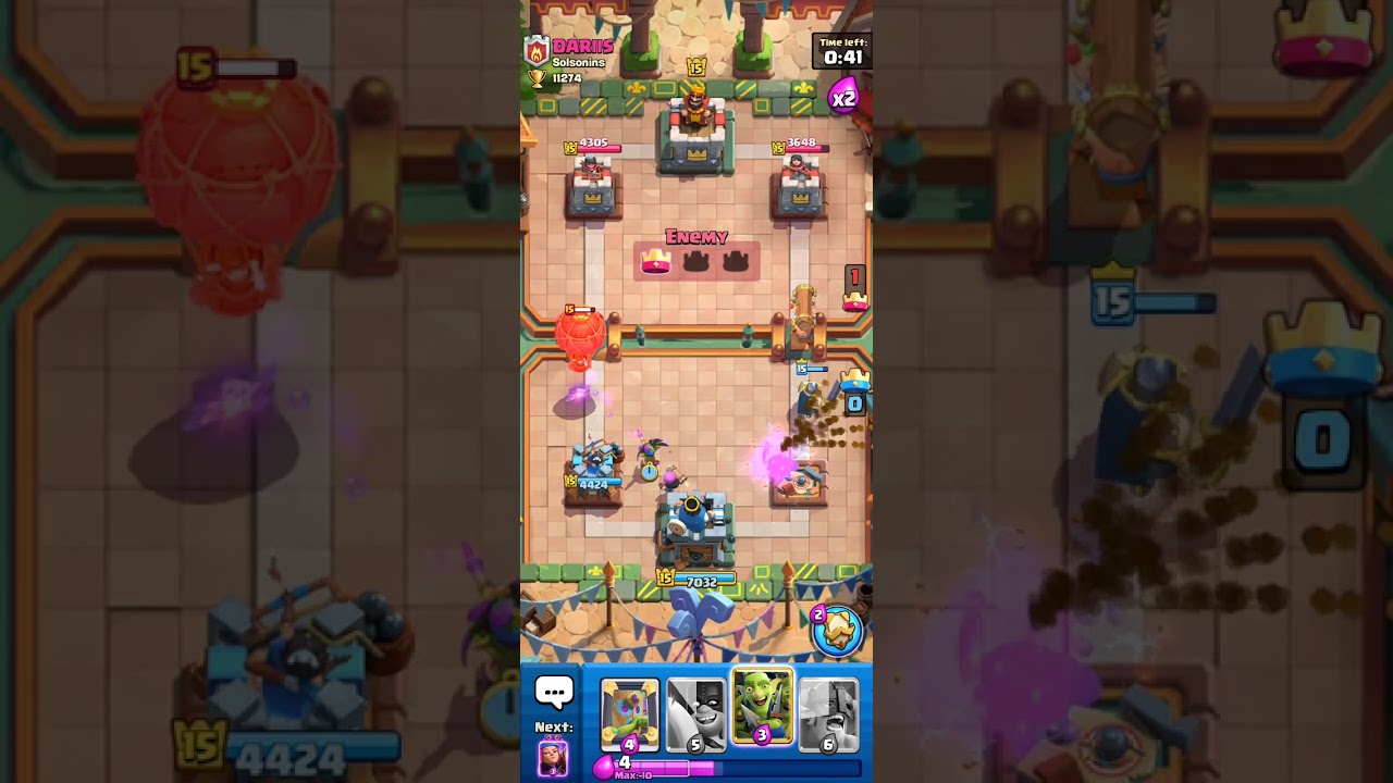 Terlalu sombong menang jadi kalah - clash royale 