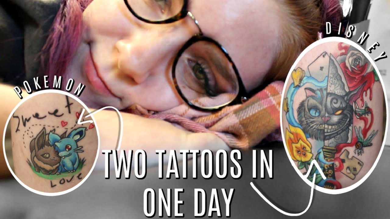 Another Disney Tattoo & A Pokémon Tattoo?! | 2 in 1 day!! TATTOO VLOG