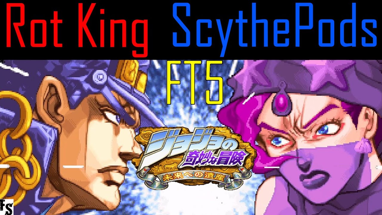 JJBA: Heritage for the Future - Rot King [Jotaro] vs ScythePods [Midler] (Fightcade FT5)