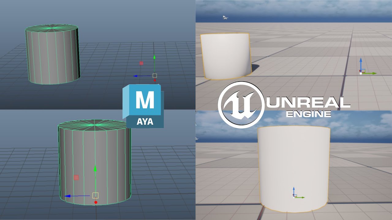 Maya to Unreal Export Issue:- Pivot at Origin, Mesh Far Away (Game Exporter Fix)