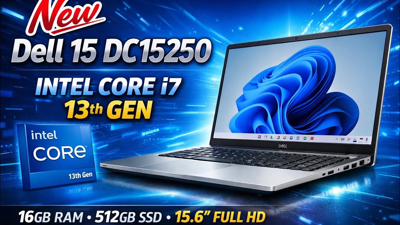 Unboxing Dell 15 Laptop DC15250 Intel Core  i7 1355u Laptop 16Gb  512Gb SSD Dell Laptop i7 Processor