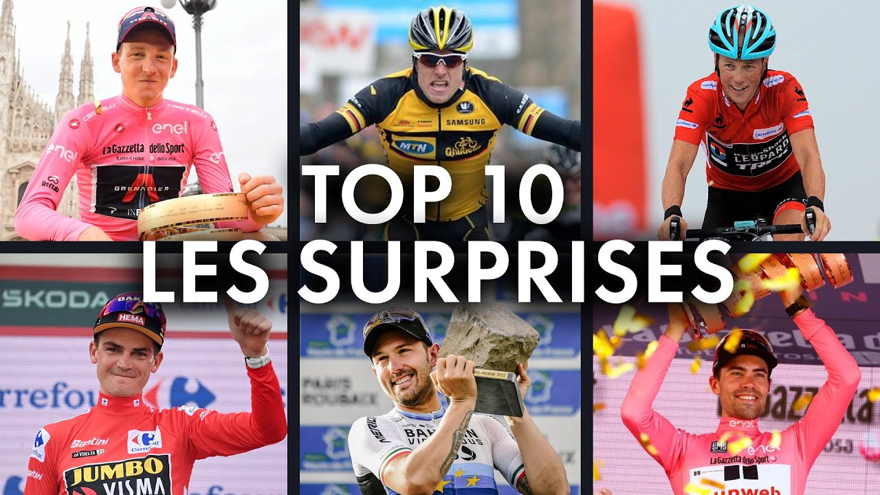 LES PLUS GROSSES SURPRISES EN CYCLISME - TOP 10 🚲