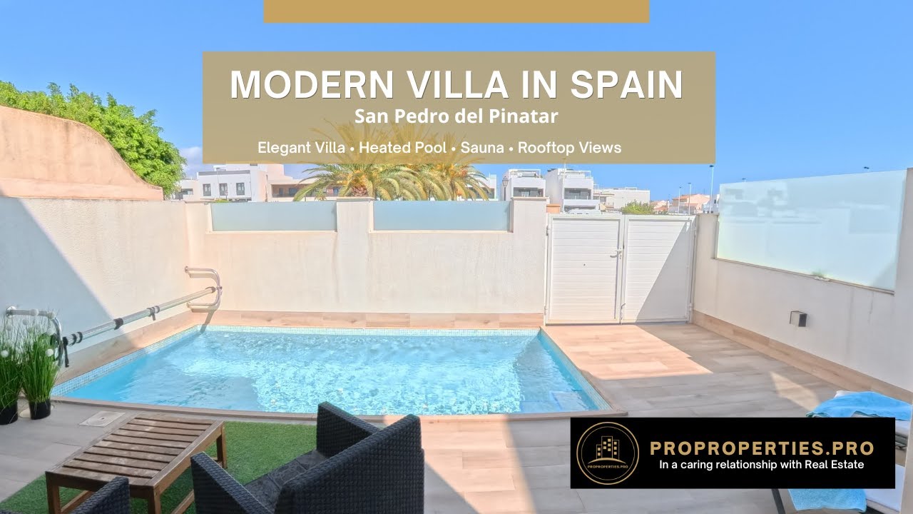 SOLD&mdash; Elegant Modern Villa with Heated Pool & Sauna | San Pedro del Pinatar, Costa C&aacute;lida