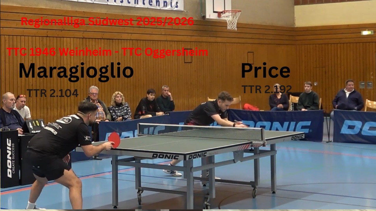 Der dritte Satz war schon demütigend/ F.Maragioglio (TTR. 2.104) - L.Price (TTR 2.192)