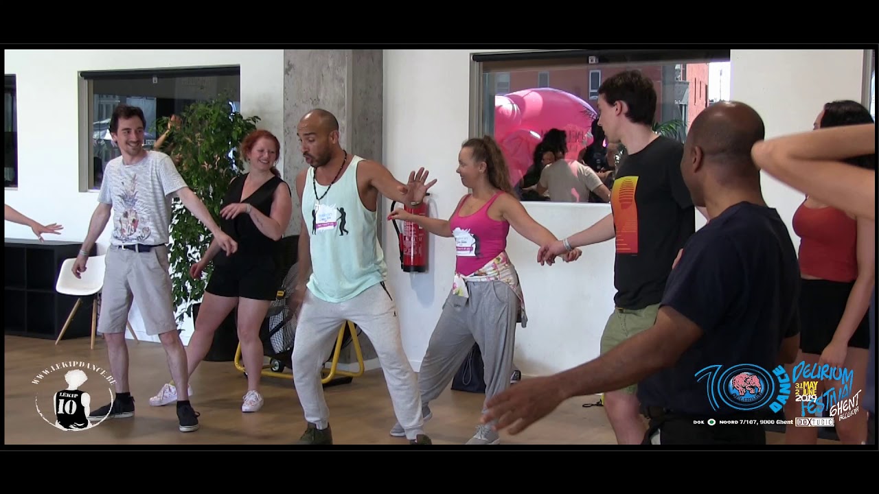 Salsa Dance Workshop Rueda Afro  Rumba  Osbanis  & Anneta 10Dance Delirium Festival Ghent Belgium