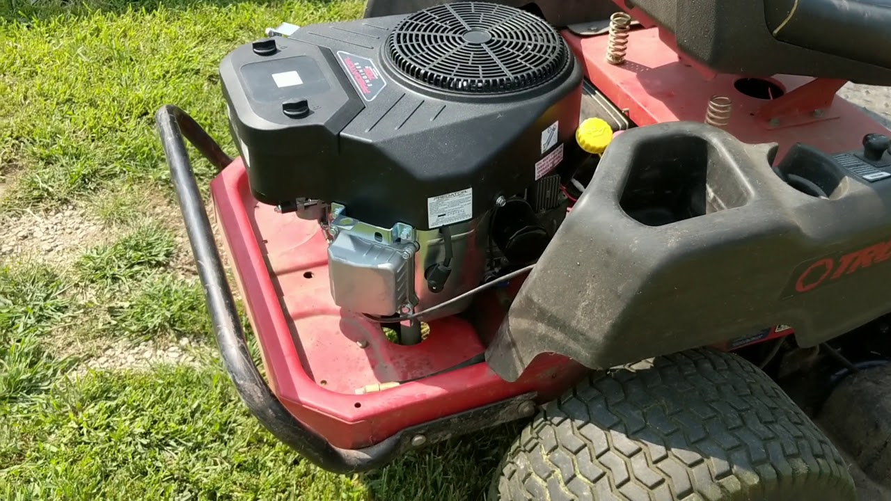 Harbor Freight motor change on Troy-bilt mower