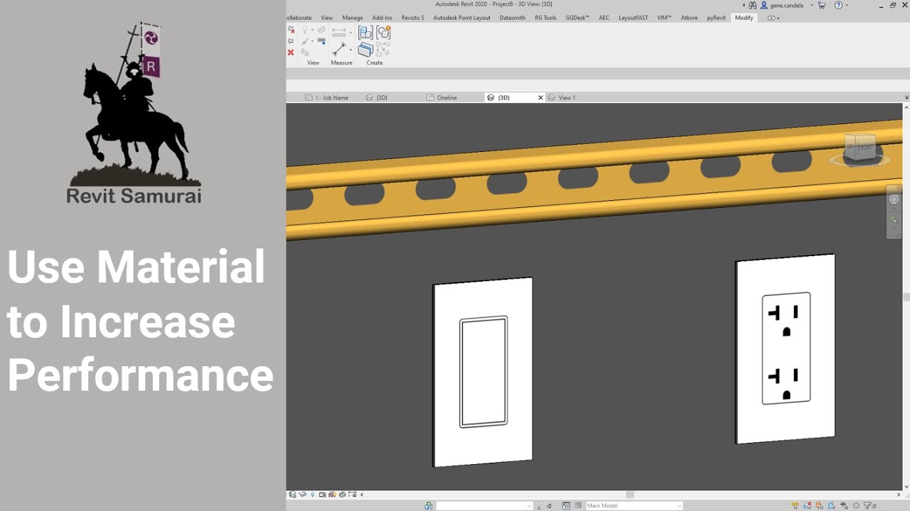 Revit - Using Materials in Families to Increase Performance