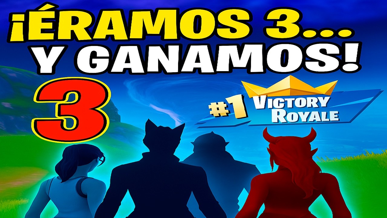 “De 4 a 3… ¡y aun así VICTORIA en Fortnite Battle Royale!”