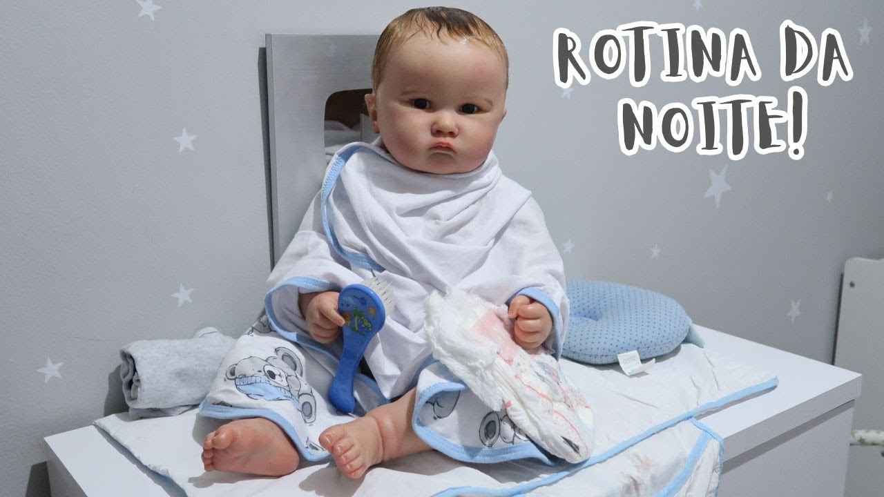 ROTINA DA NOITE COM O BEBÊ REBORN HEITOR