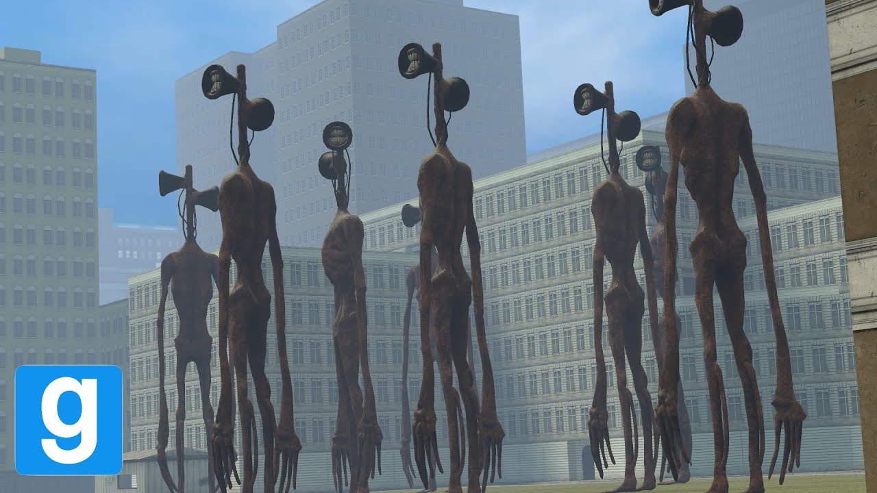 GIANT SIREN HEADS IN CITY! - Garry's mod Sandbox