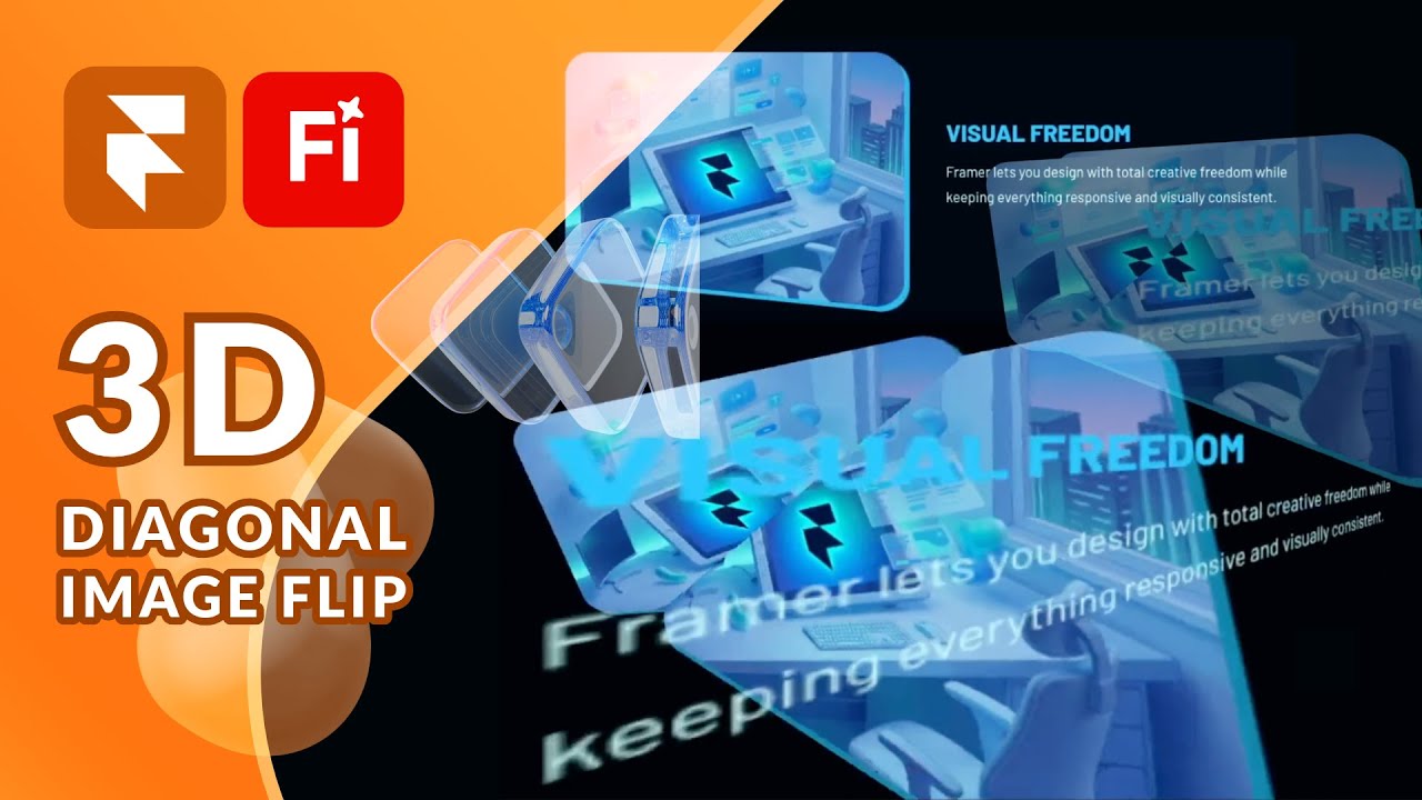 3D Image & Text Flip in Framer (& Free File)