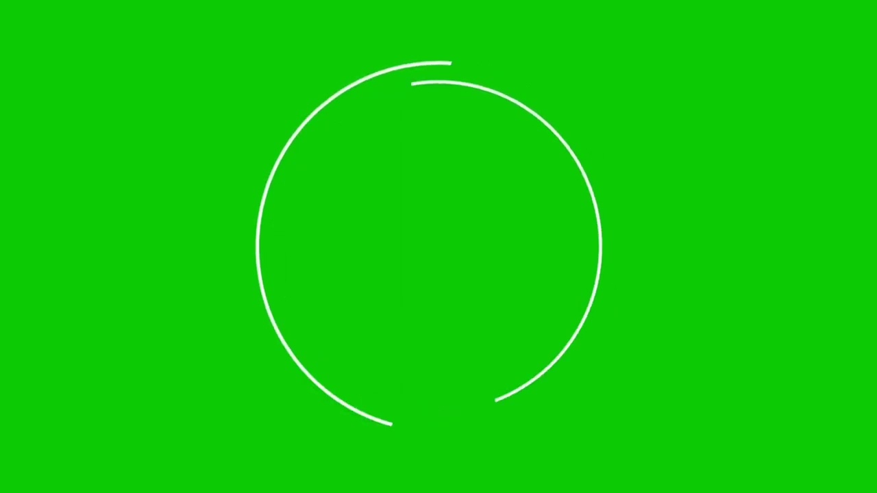 Circle animation green screen | No Copyright