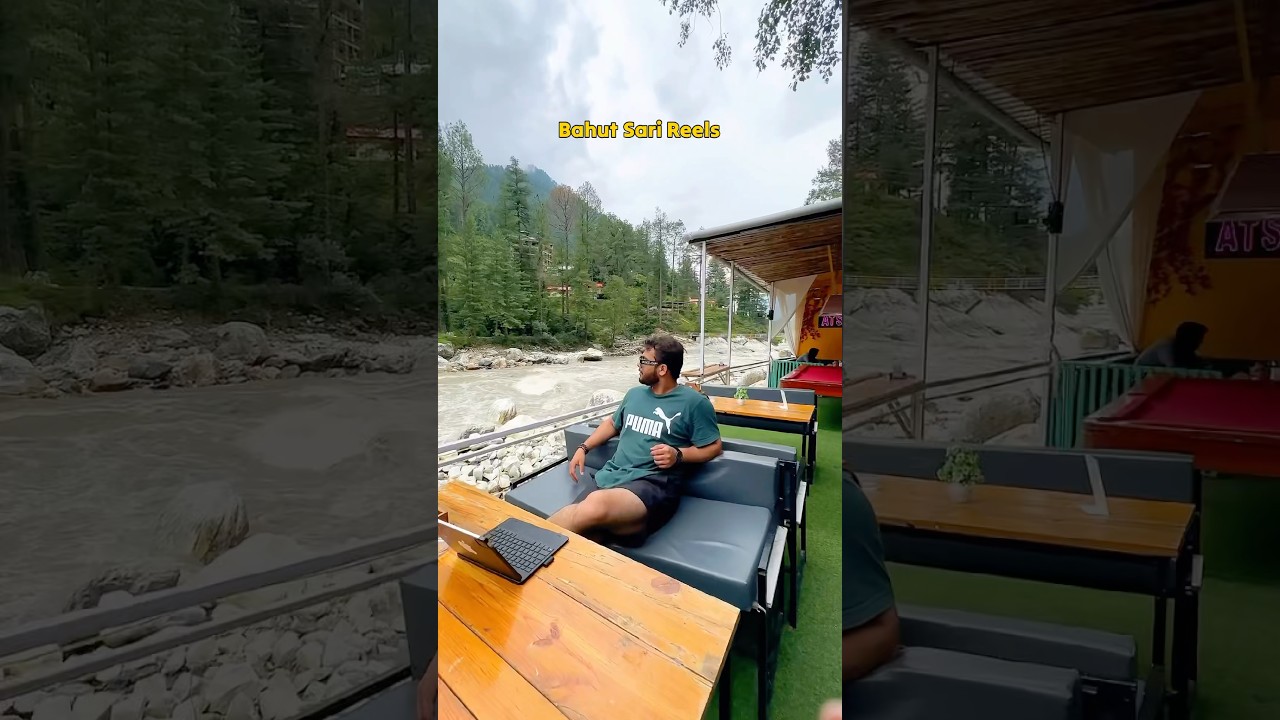Kasol&rsquo;s most famous river side cafe 🔥