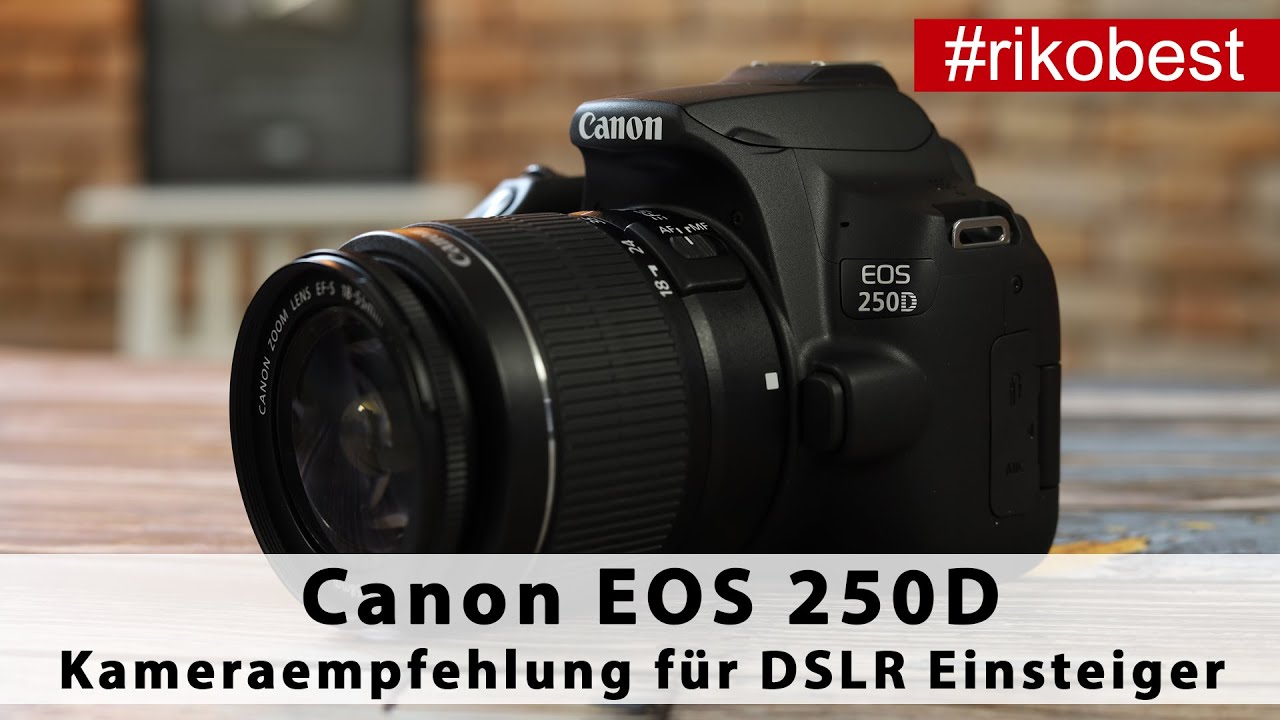 Canon EOS 250D eine der besten Spiegelreflex Einsteiger Kameras f&uuml;r Fotografie Anf&auml;nger 2020/2021