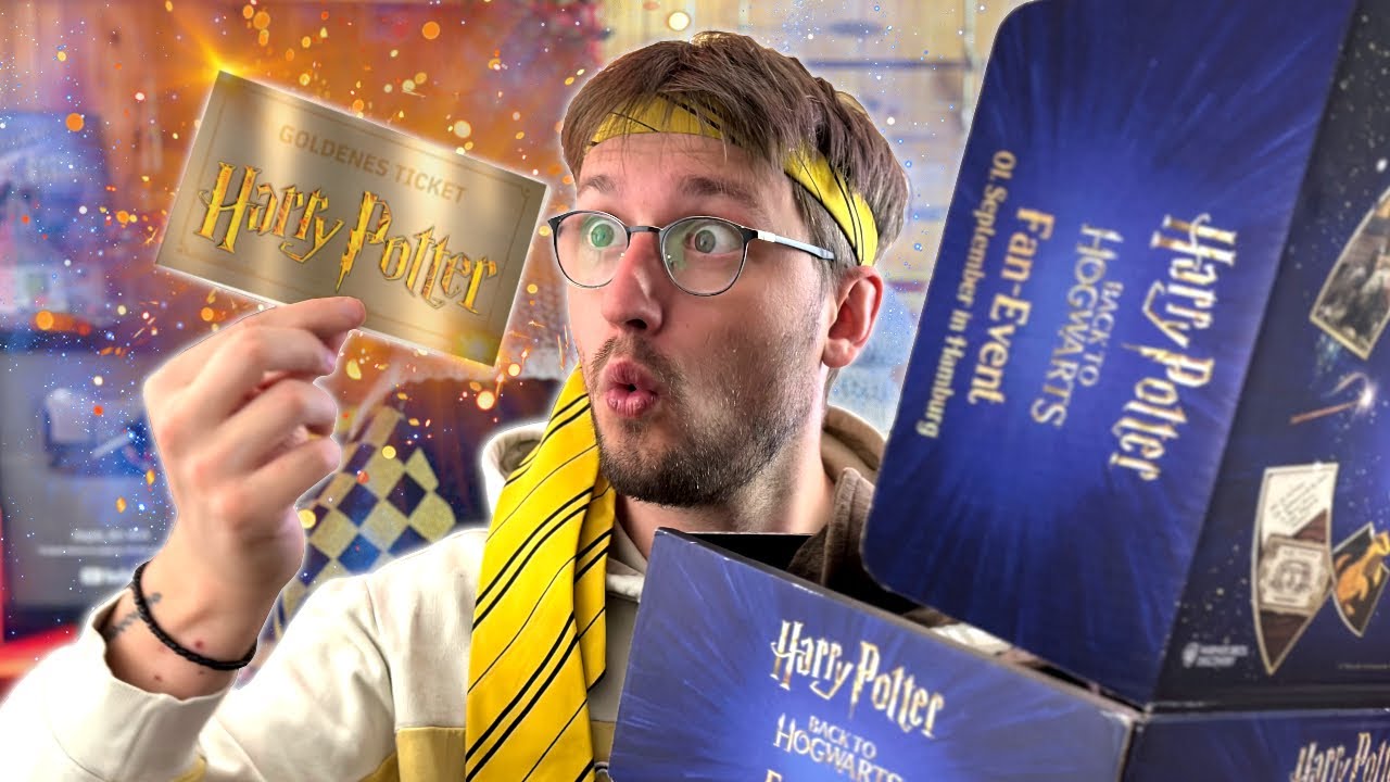 ICH habe ein GOLDENES TICKET geschickt bekommen! 😨😍 | Harry Potter Unboxing