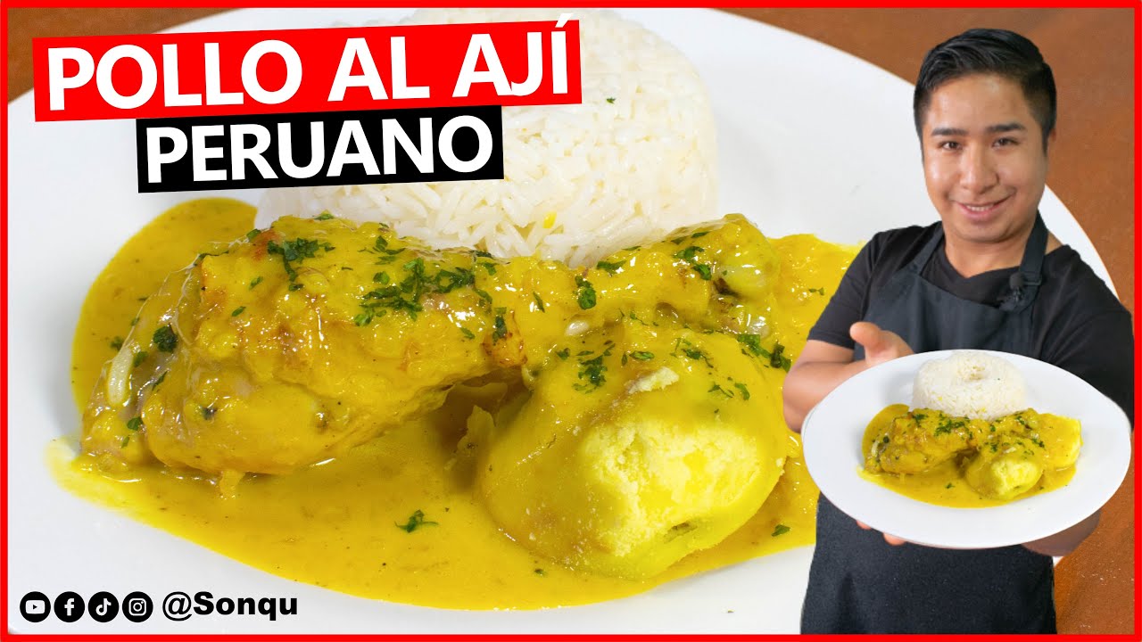 Como preparar POLLO AL AJ&Iacute; AMARILLO f&aacute;cil y deliciosa | COMIDA PERUANA