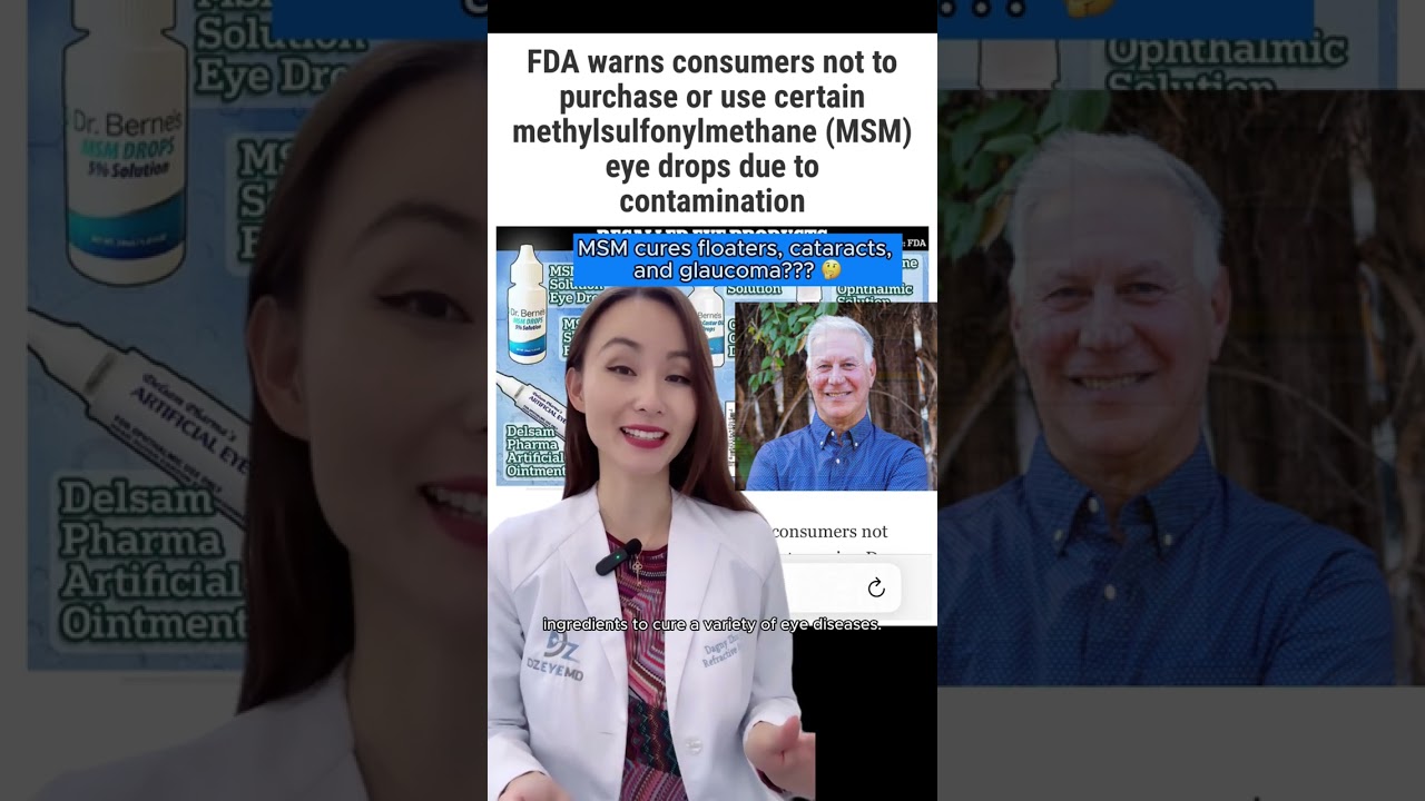 FDA RECALL: DONT USE THESE 👁️ DROPS! #shorts